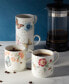 Фото #3 товара Butterfly Meadow Kitchen Stack Mugs Set/4, Created for Macy's