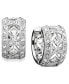 ფოტო #1 პროდუქტის Crystal Accent 1/2" Huggie Earrings, Created for Macy's