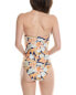 Фото #2 товара Monte & Lou Ruched Bandeau One-Piece Women's