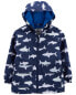 Фото #1 товара Toddler Shark Color-Changing Rain Jacket 5T