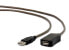 Gembird USB A/USB A M/F 5m - 5 m - USB A - USB A - USB 2.0 - Male/Female - Black