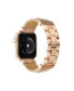 Men's and Women's Gold-Tone Brown Jewelry Band for Apple Watch 38mm