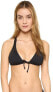 Фото #1 товара LSpace 262234 Women's Knotty Bikini Top Swimwear Black Size Small