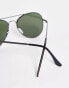 Selected Homme aviator sunglasses in black Schwarz S1819-00 - фото #3