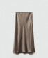 Фото #2 товара Women's Midi Satin Skirt