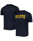 Фото #1 товара Men's Navy West Virginia Mountaineers Impact Knockout T-shirt
