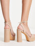 Фото #7 товара Glamorous espadrille platform heel sandals in beige