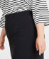 Фото #3 товара Plus Size Double-Weave Pencil Skirt, Created for Macy's