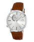 Men's Parker Genuine Leather Band Watch 831BPAL