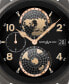 ფოტო #5 პროდუქტის Men's Summit 3 Black Leather Strap Smart Watch 42mm