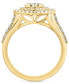 EFFY® Diamond Halo Cluster Heart Ring (1-1/20 ct. t.w.) in 14k Gold