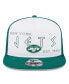 Фото #3 товара Men's White, Green New York Jets Banger 9FIFTY Trucker Snapback Hat