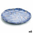 Flat plate Quid Mar de Viento Blue Glass (Ø 32 cm) (Pack 6x)