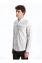 Фото #2 товара Рубашка мужская LC WAIKIKI Classic Slim Fit из поплина с длинным рукавом