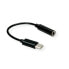 Фото #2 товара VALUE 12.99.3214 - 3.5mm - Female - USB - Male - 0.13 m - Black