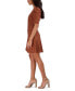 ფოტო #3 პროდუქტის Women's Square-Neck Scuba-Crepe Fit & Flare Dress