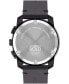 ფოტო #3 პროდუქტის Men's Bold Tr90 Swiss Quartz Chrono Black Leather Watch 44mm