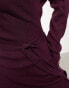 Фото #8 товара Vero Moda wrap belted long sleeve knitted mini dress in burgundy