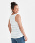 ფოტო #2 პროდუქტის Women's Linen-Cotton Sleeveless Top, Created for Macy's