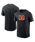 Фото #1 товара Men's Black Cincinnati Bengals Team Primary Logo T-shirt