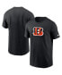 ფოტო #1 პროდუქტის Men's Black Cincinnati Bengals Team Primary Logo T-shirt