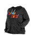 ფოტო #2 პროდუქტის Women's Black Miami Heat Plus Size 2022/23 City Edition Bi-Blend Long Sleeve Hoodie T-shirt