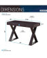 Фото #4 товара Trendy Writing Desk With Drawer, Espresso