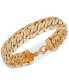 ფოტო #1 პროდუქტის Wide Fancy Link Chain Bracelet in 14k Gold