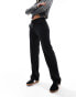 ONLY mid rise straight leg trouser in black M - фото #4