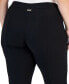 Plus Size High Rise Split-Hem Leggings