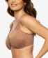 Women's Amaranth Cushioned Comfort Unlined Minimizer Underwire Bra