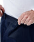 ფოტო #4 პროდუქტის Men's Big & Tall Premium No Iron Khaki Classic Fit Flat Front Hidden Expandable Waistband Pants