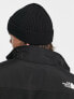 The North Face Box logo cuffed beanie in black