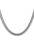 ფოტო #1 პროდუქტის Stainless Steel Polished 6.2mm Flat Snake Chain Necklace