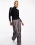 Фото #4 товара New Look ribbed roll neck top in grey