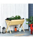 Фото #3 товара Raised Garden Planter Bed w/ Wood Construction, Box for Flowers/Herbs