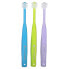 Фото #3 товара Brilliant, Child Toothbrush, 2-5 Years, Blue, Yellow, Purple, 3 Toothbrushes