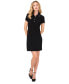 ფოტო #1 პროდუქტის Women's Contrast-Trim Polo Dress