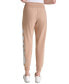 ფოტო #3 პროდუქტის DKNY Women's Exploded Logo Cuff Jogger Pants