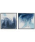 Фото #1 товара Blue Lagoon 2-Pc. Framed Gel-Coated Canvas Print Set