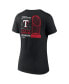Women's Black Texas Rangers 2023 World Series Champions Signature Roster V-Neck T-shirt