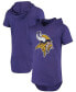 Фото #1 товара Men's Purple Minnesota Vikings Primary Logo Tri-Blend Hoodie T-shirt