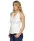ფოტო #7 პროდუქტის Women's Linen Sleeveless Button-Front Top