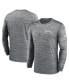 Фото #2 товара Men's Gray Seattle Seahawks Velocity Athletic Stack Performance Long Sleeve T-shirt
