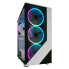 Фото #3 товара LC-Power Gaming 803W - Midi Tower - PC - Black - White - ATX - micro ATX - Mini-ITX - Metal - Plastic - Tempered glass - Gaming