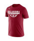 ფოტო #3 პროდუქტის Men's Crimson Oklahoma Sooners Basketball Drop Legend Performance T-shirt