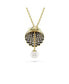 Crystal Swarovski Imitation Pearl, Shell, White, Gold-Tone Idyllia Y Pendant Necklace