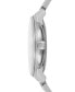 ფოტო #2 პროდუქტის Men's Swiss Automatic Baroncelli Stainless Steel Bracelet Watch 40mm