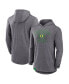 Men's Heather Gray Oregon Ducks Blitz Hoodie Long Sleeve T-Shirt