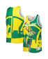 Men's Shawn Kemp Green, Gold Seattle SuperSonics Sublimated Player Tank Top
